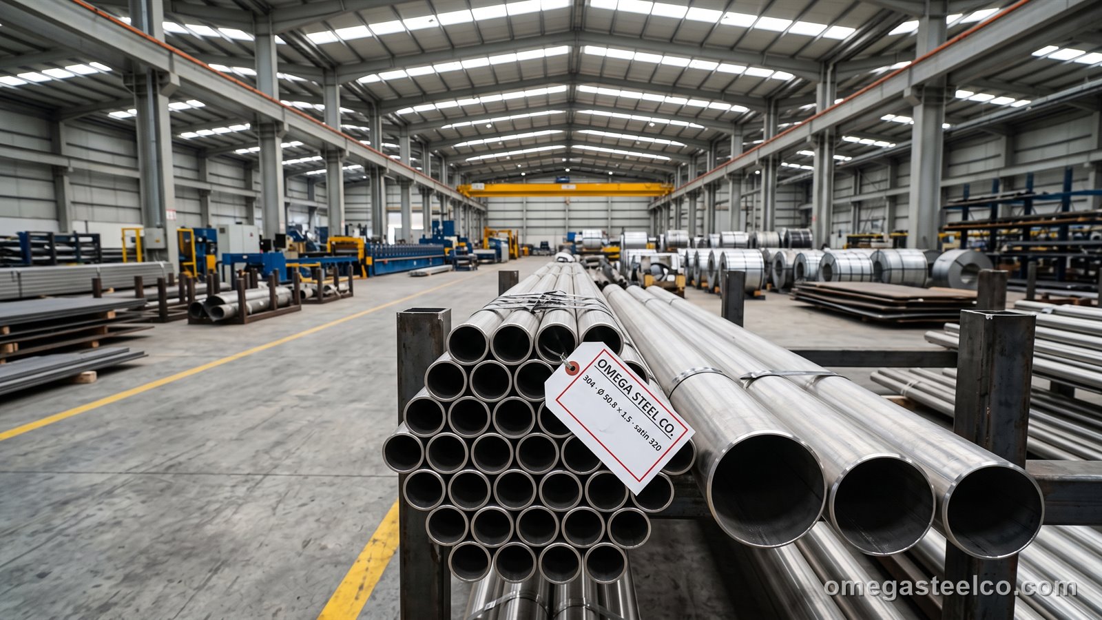 304 stainless steel pipe — Omega Steel Co., Dilovası plant