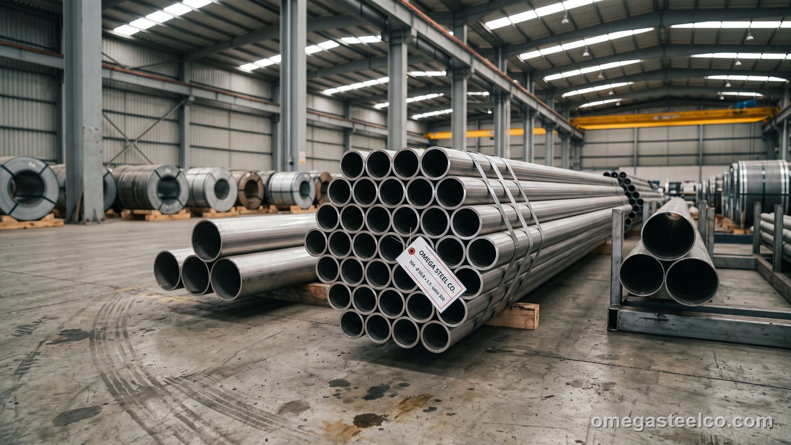 ماسورة ستانلس 304 — Omega Steel Co.، مصنع ديلوفاسي