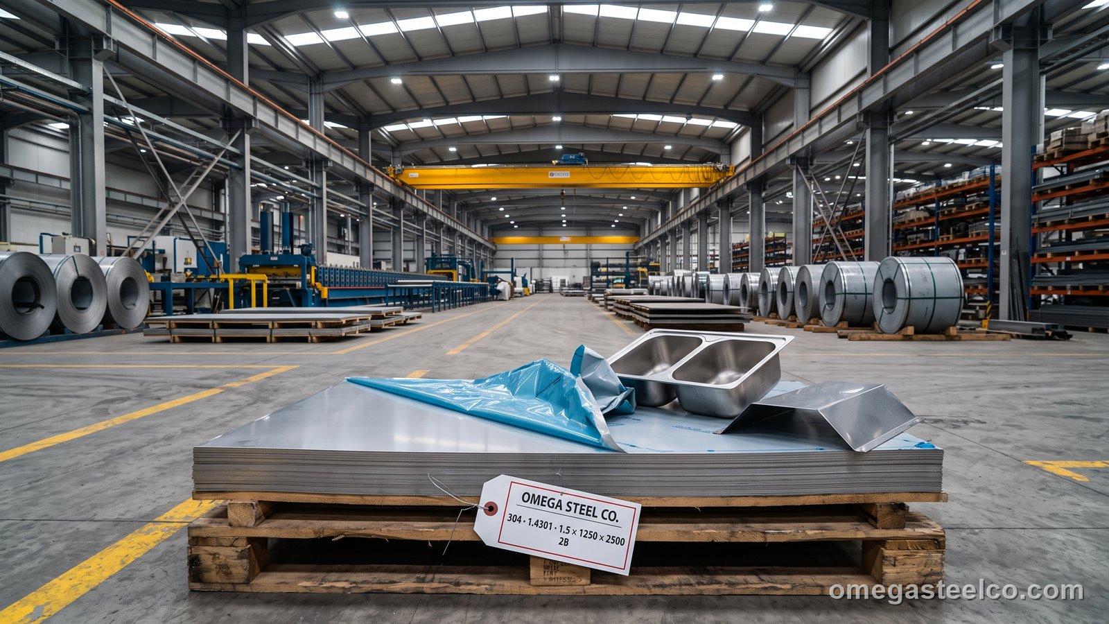 304 stainless steel sheet — Omega Steel Co., Dilovası plant