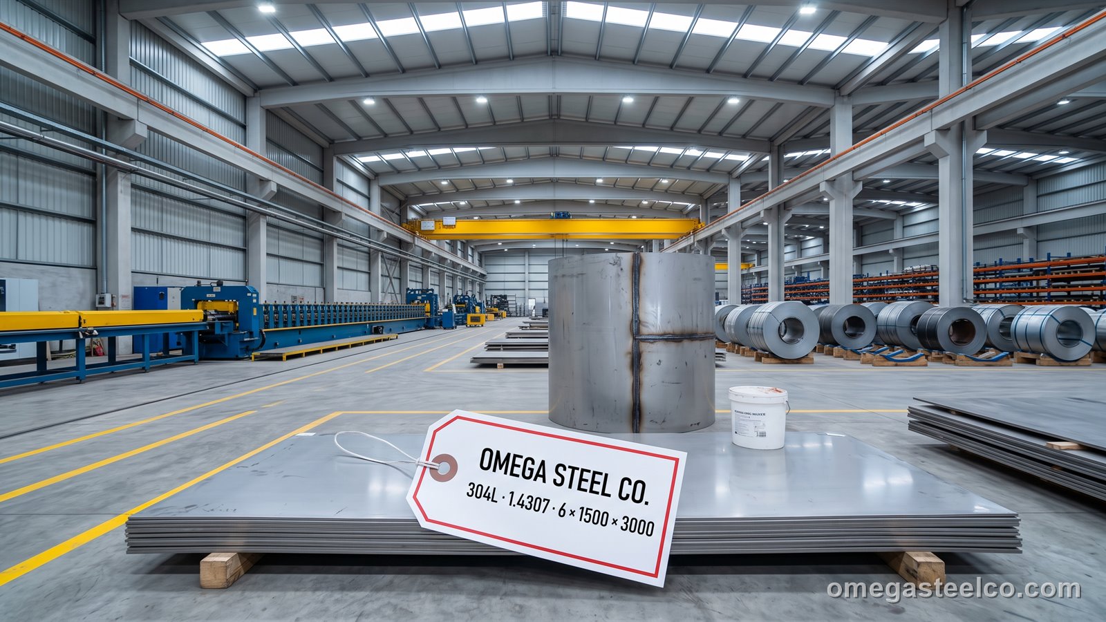 1.4307 Edelstahlblech (304L) — Omega Steel Co., Werk Dilovası
