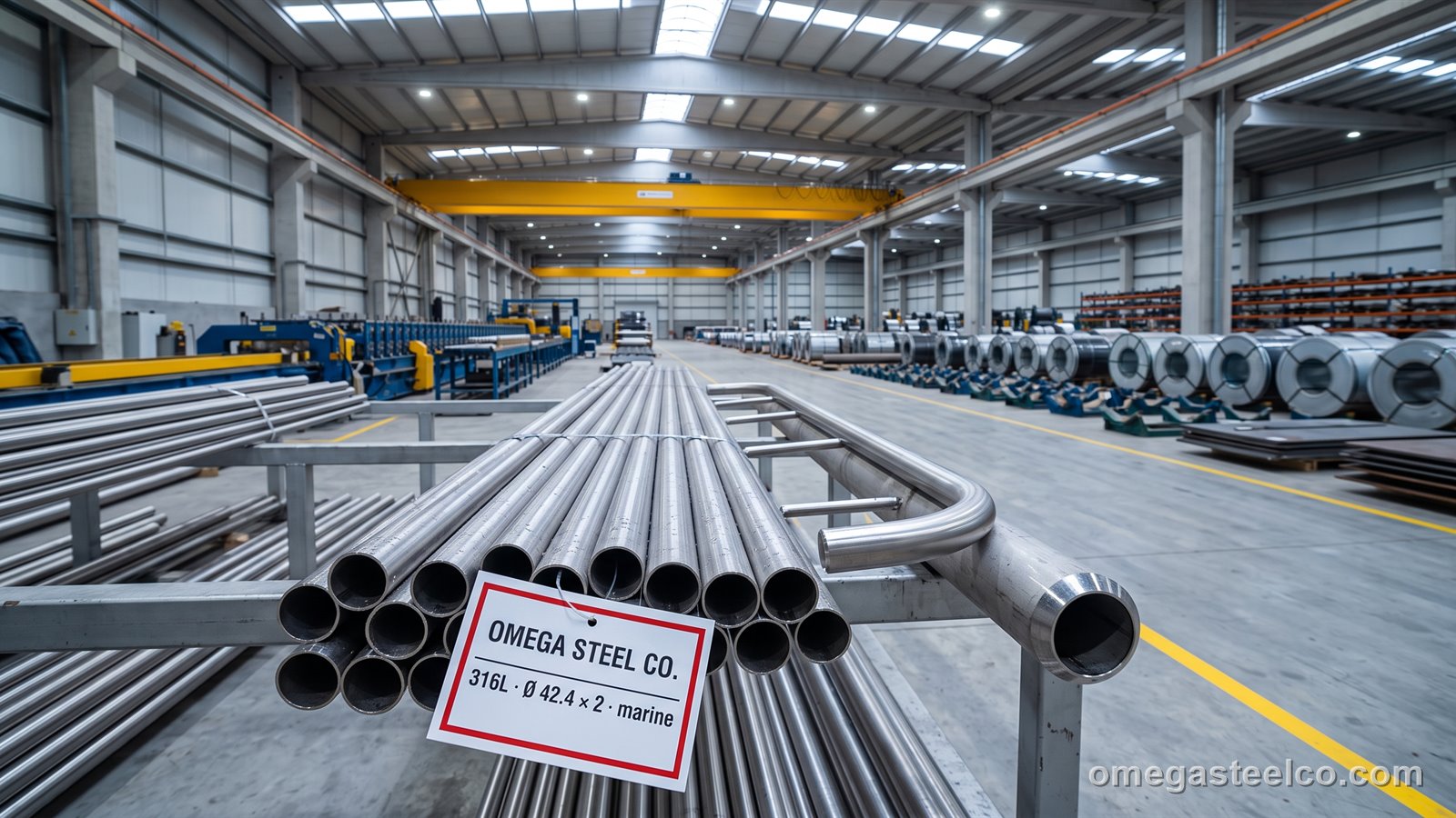 316L stainless steel pipe — Omega Steel Co., Dilovası plant