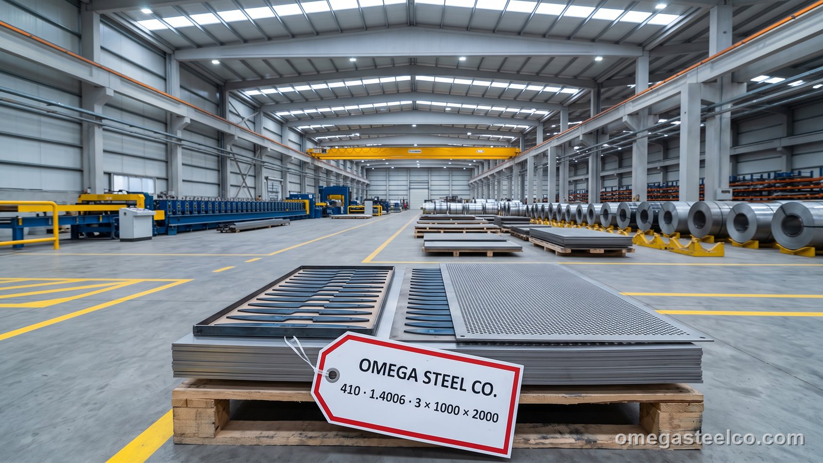 410 stainless steel sheet — Omega Steel Co., Dilovası plant