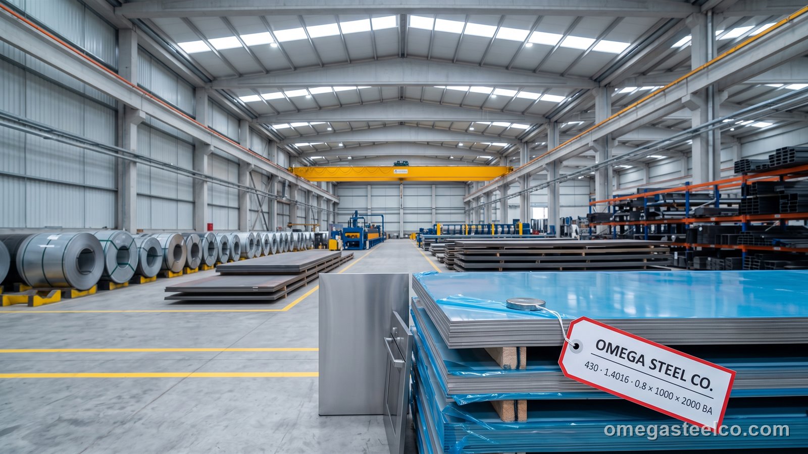 1.4016 Edelstahlblech (430) — Omega Steel Co., Werk Dilovası