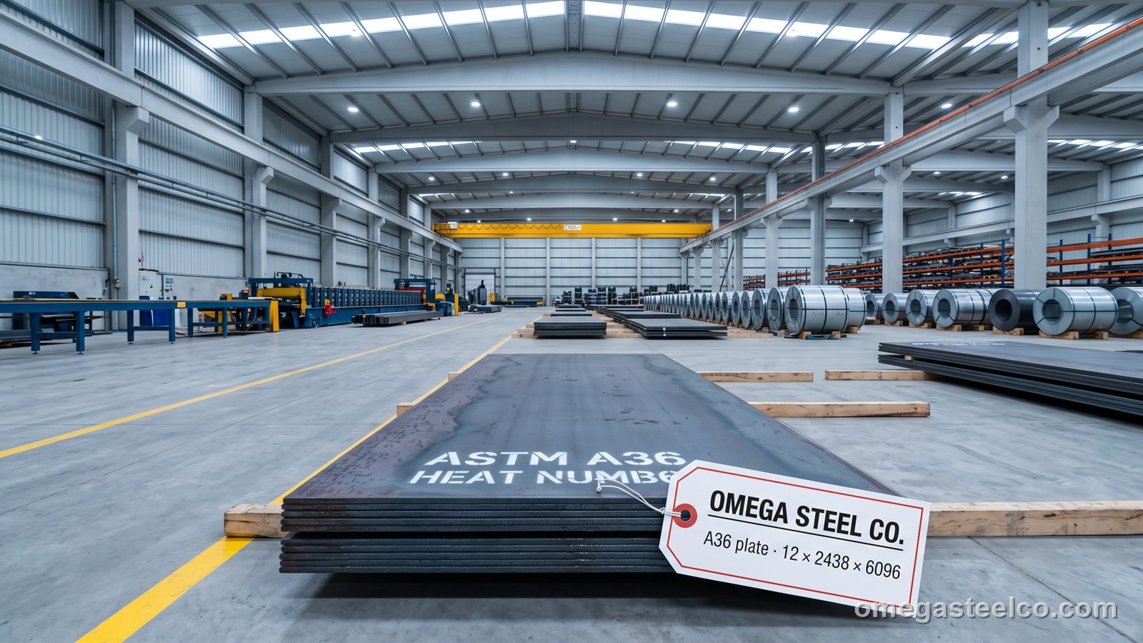 ASTM A36 steel plate — Omega Steel Co., Dilovası plant