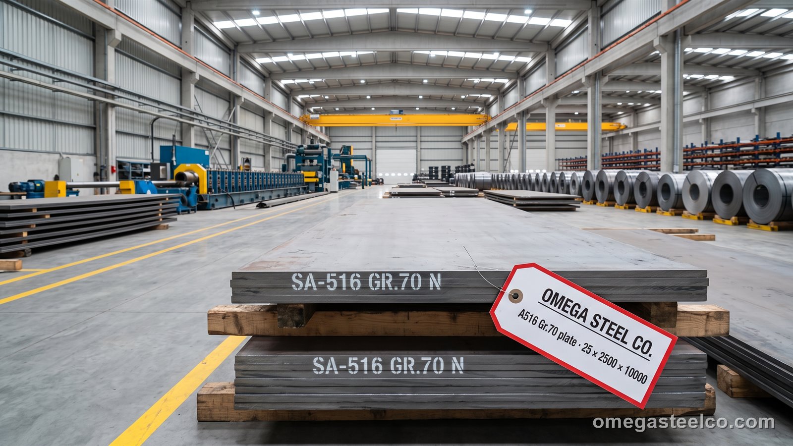 ASTM A516 Grade 70 plate — Omega Steel Co., Dilovası plant