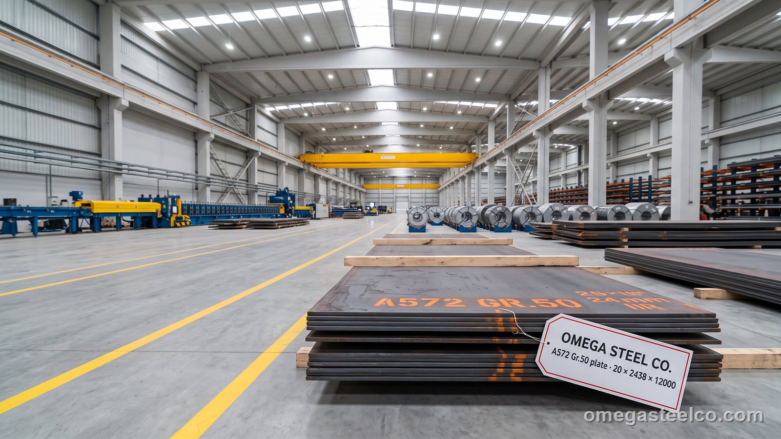 ASTM A572 Grade 50 plate — Omega Steel Co., Dilovası plant