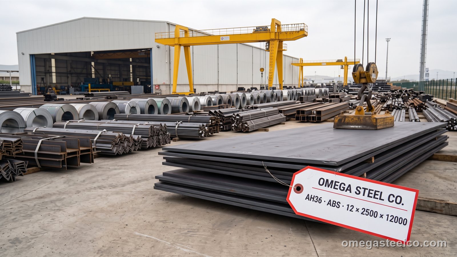 AH36 steel plate — Omega Steel Co., Dilovası plant