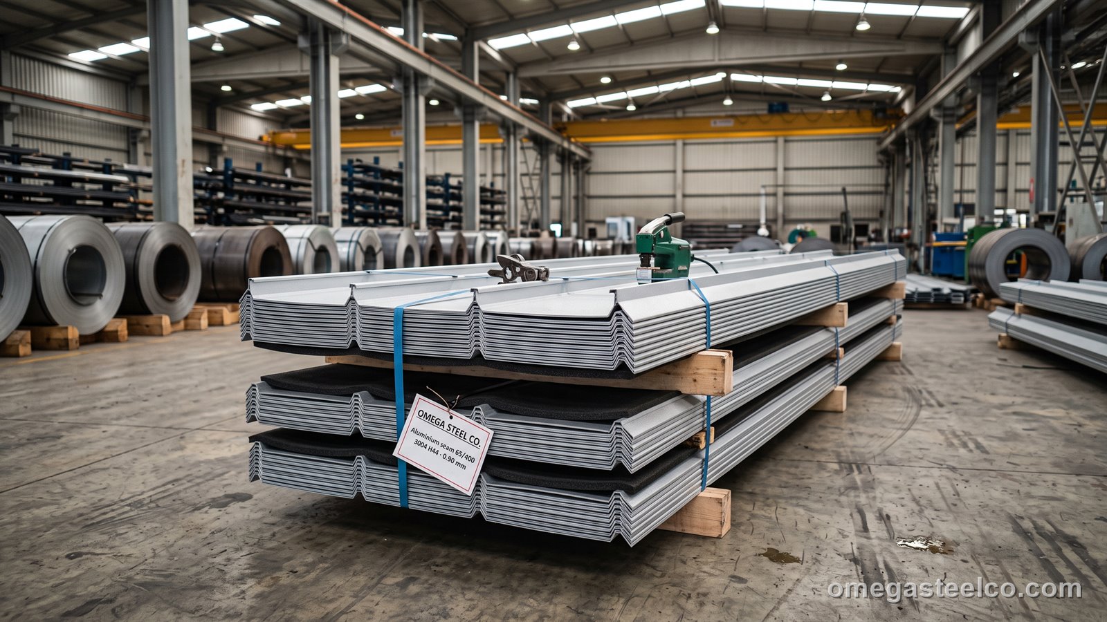 Aluminium standing seam roof — Omega Steel Co., Dilovası plant