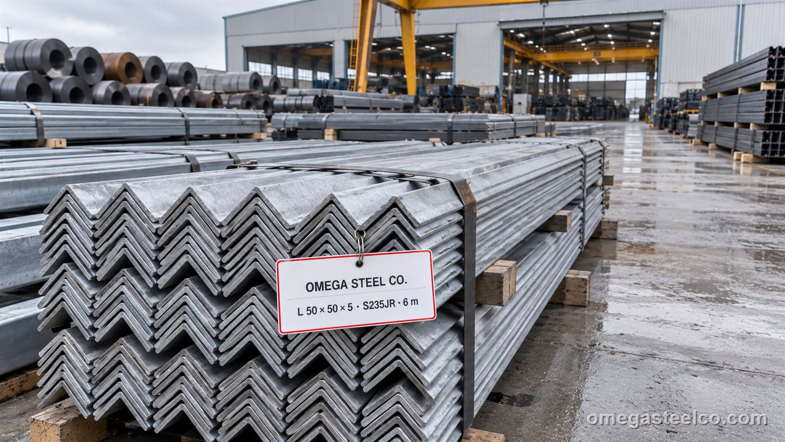 Angles, equal & unequal — Omega Steel Co., Dilovası plant