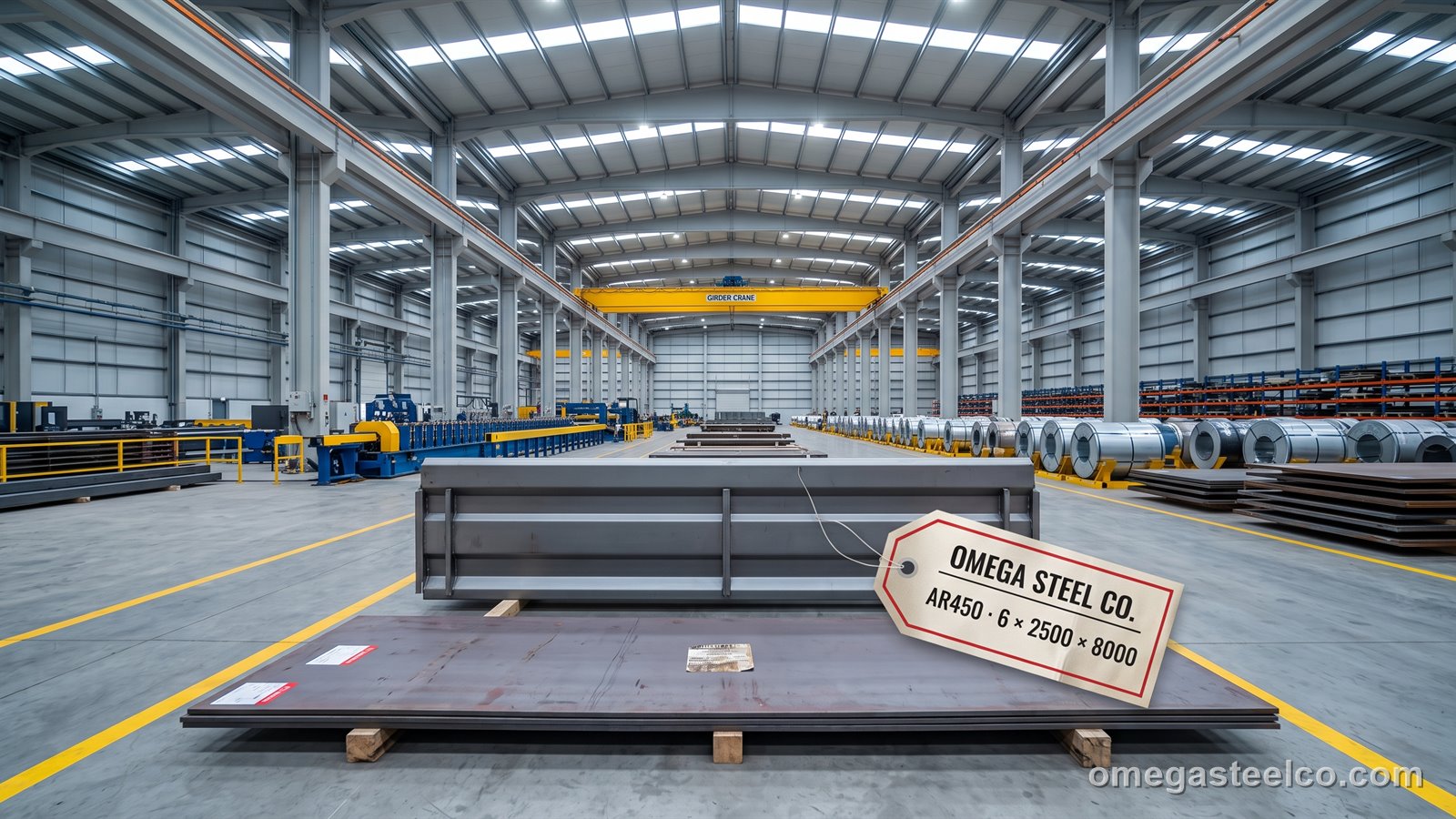 AR450 wear plate — Omega Steel Co., Dilovası plant