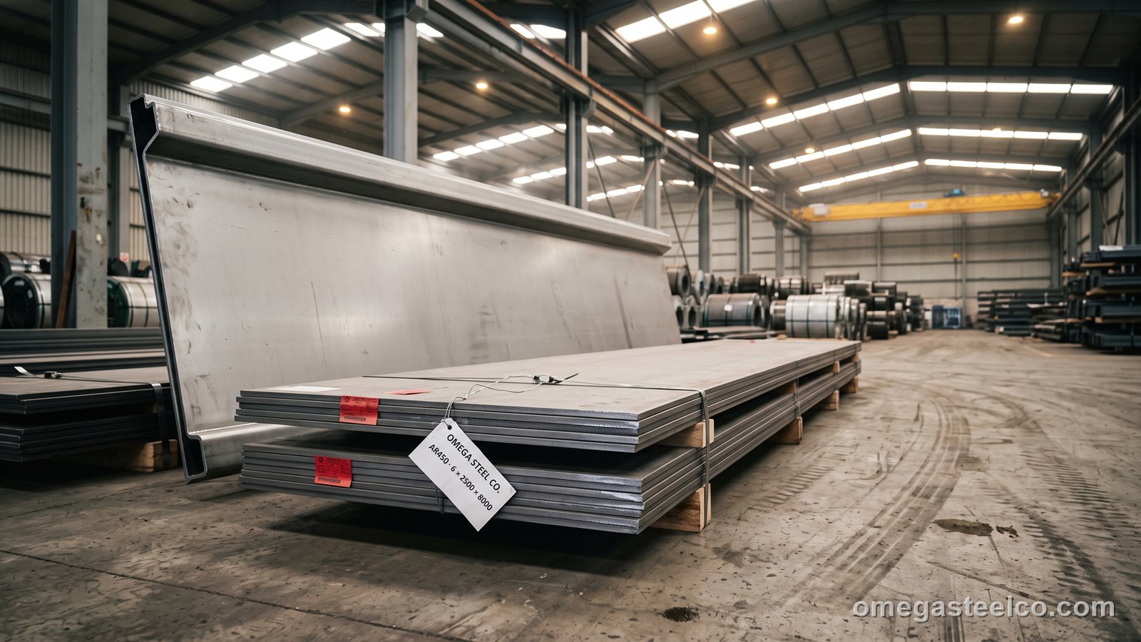لوح مقاوم للتآكل AR450 — Omega Steel Co.، مصنع ديلوفاسي