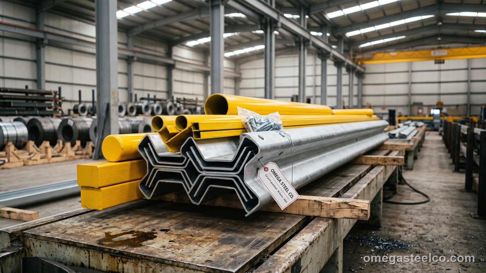 Parkhaus-Leitplanken und Barrieren — Omega Steel Co., Werk Dilovası