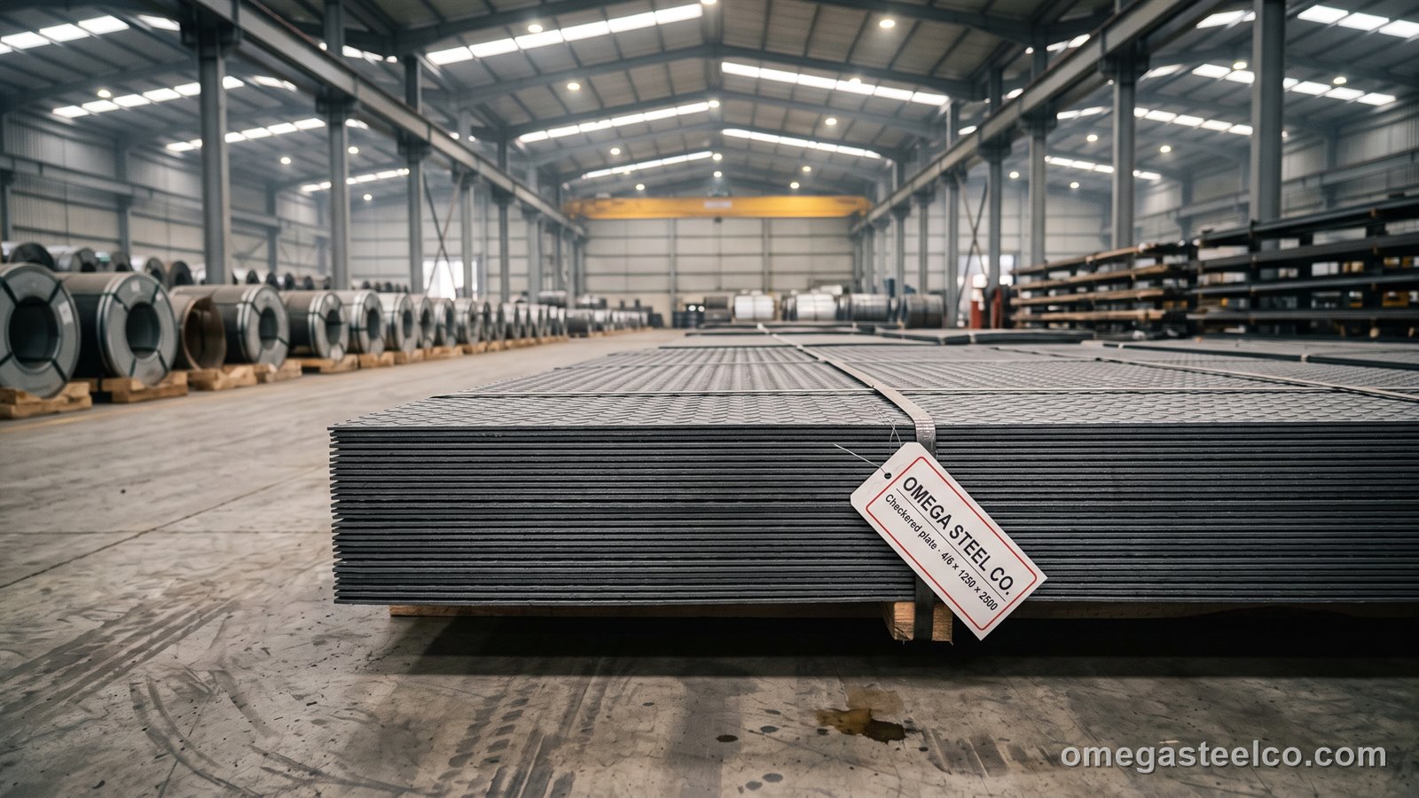 الصاج المضلّع (المخرّم بالنقش) — Omega Steel Co.، مصنع ديلوفاسي