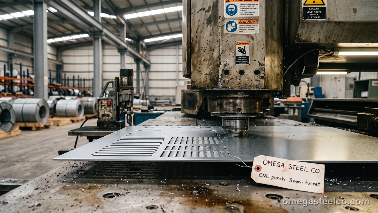 التخريم والثقب بالتحكّم الرقمي — Omega Steel Co.، مصنع ديلوفاسي