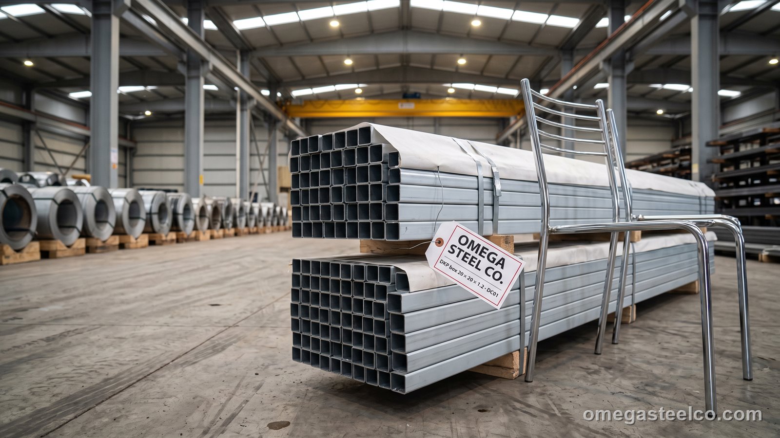 Профильная труба из холоднокатаного штрипса (ДКП) — Omega Steel Co., завод в Диловасы