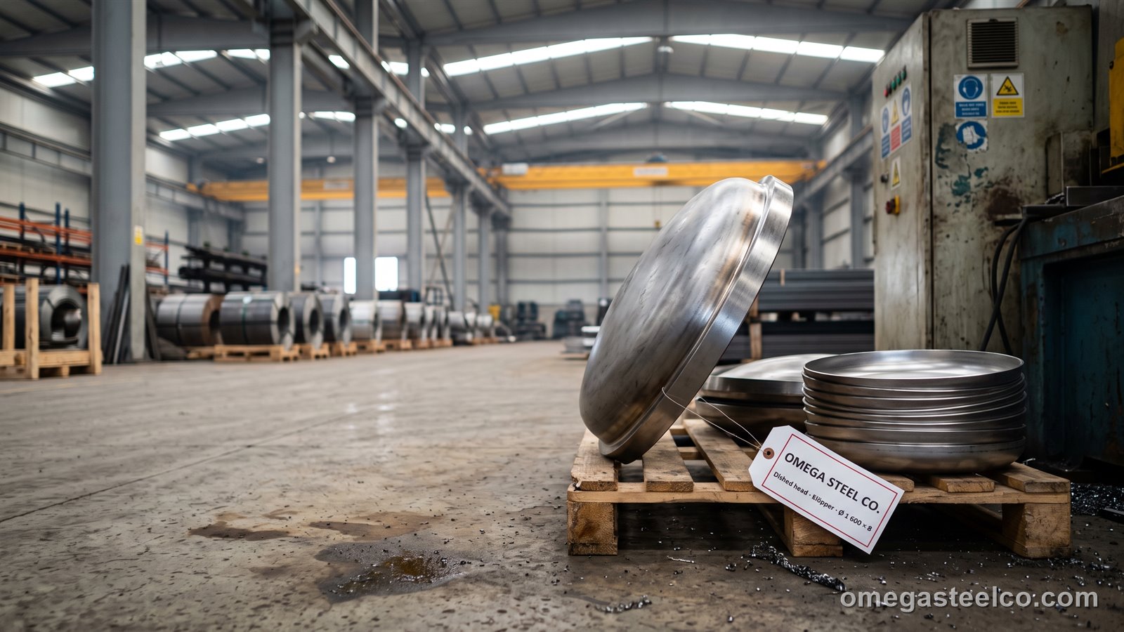 Dished heads — plate dishing and flanging — Omega Steel Co., Dilovası plant