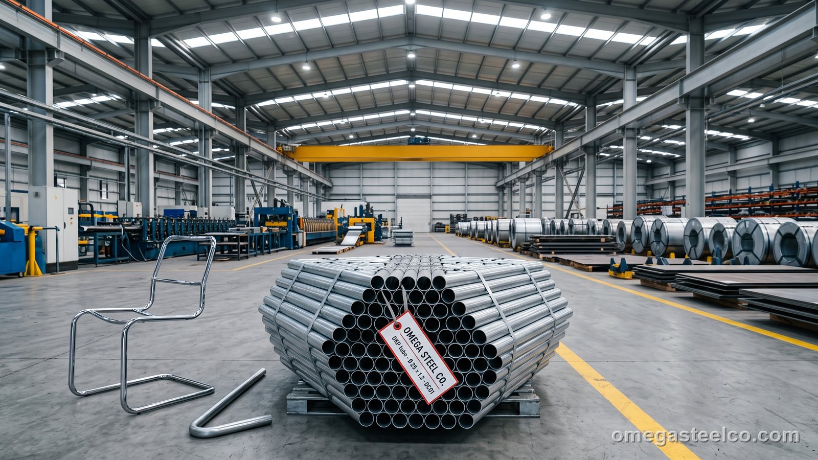 Präzisionsstahlrohr (DKP-Rohr) — Omega Steel Co., Werk Dilovası