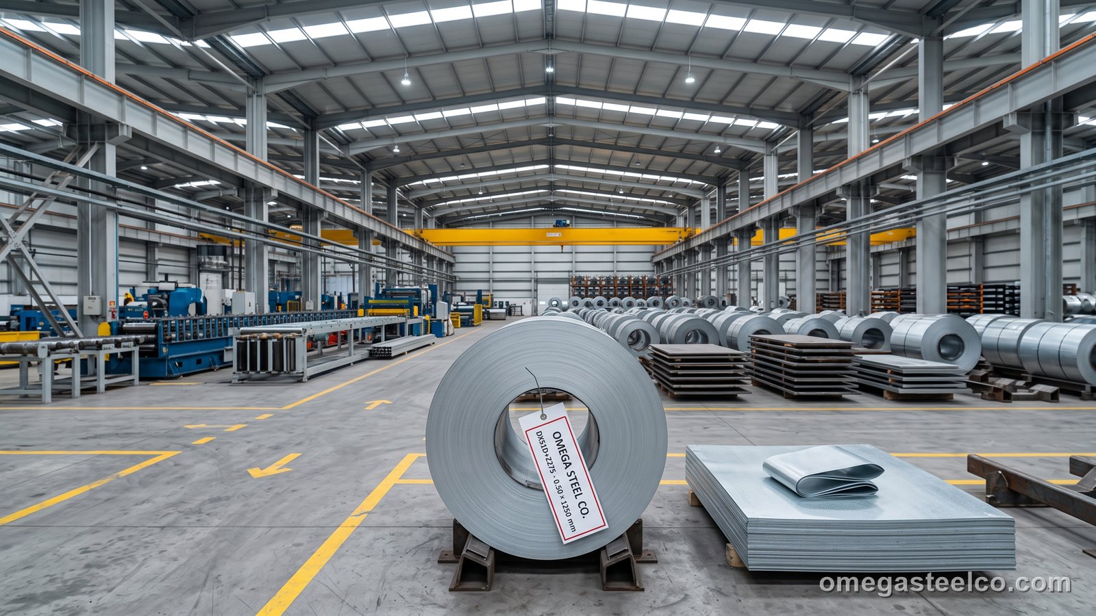 DX51D verzinktes Blech — Omega Steel Co., Werk Dilovası