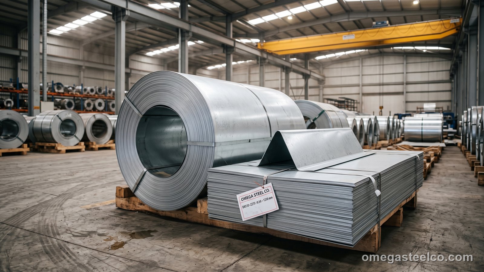صاج مجلفن DX51D — Omega Steel Co.، مصنع ديلوفاسي