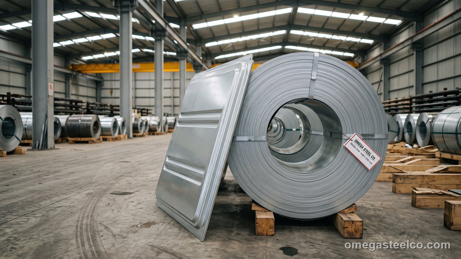 Оцинкованная сталь DX52D — Omega Steel Co., завод в Диловасы