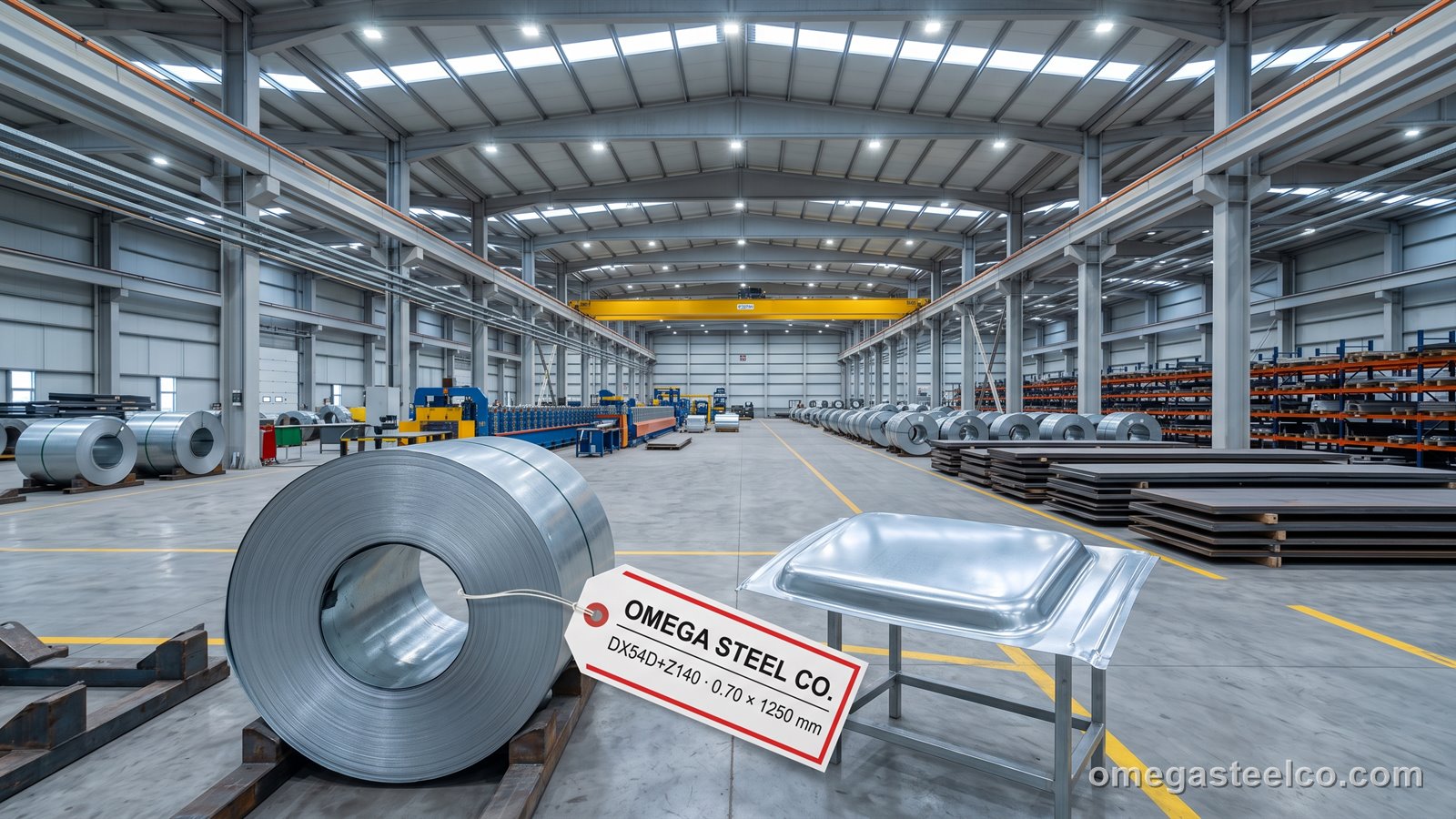DX54D galvanized steel — Omega Steel Co., Dilovası plant