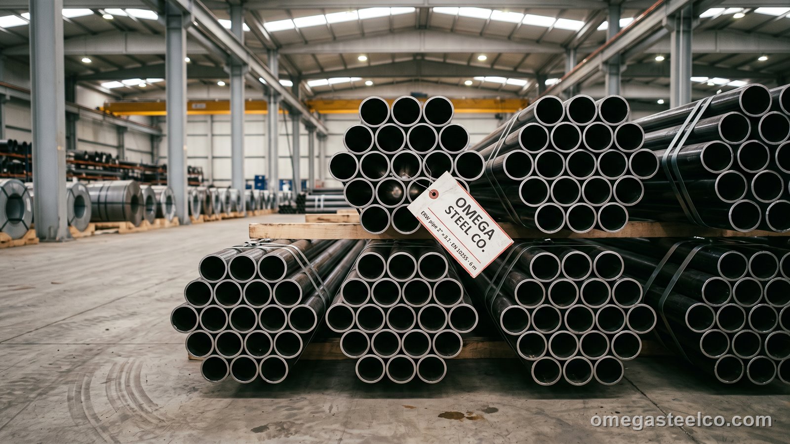 Tubo de acero ERW — Omega Steel Co., planta de Dilovası