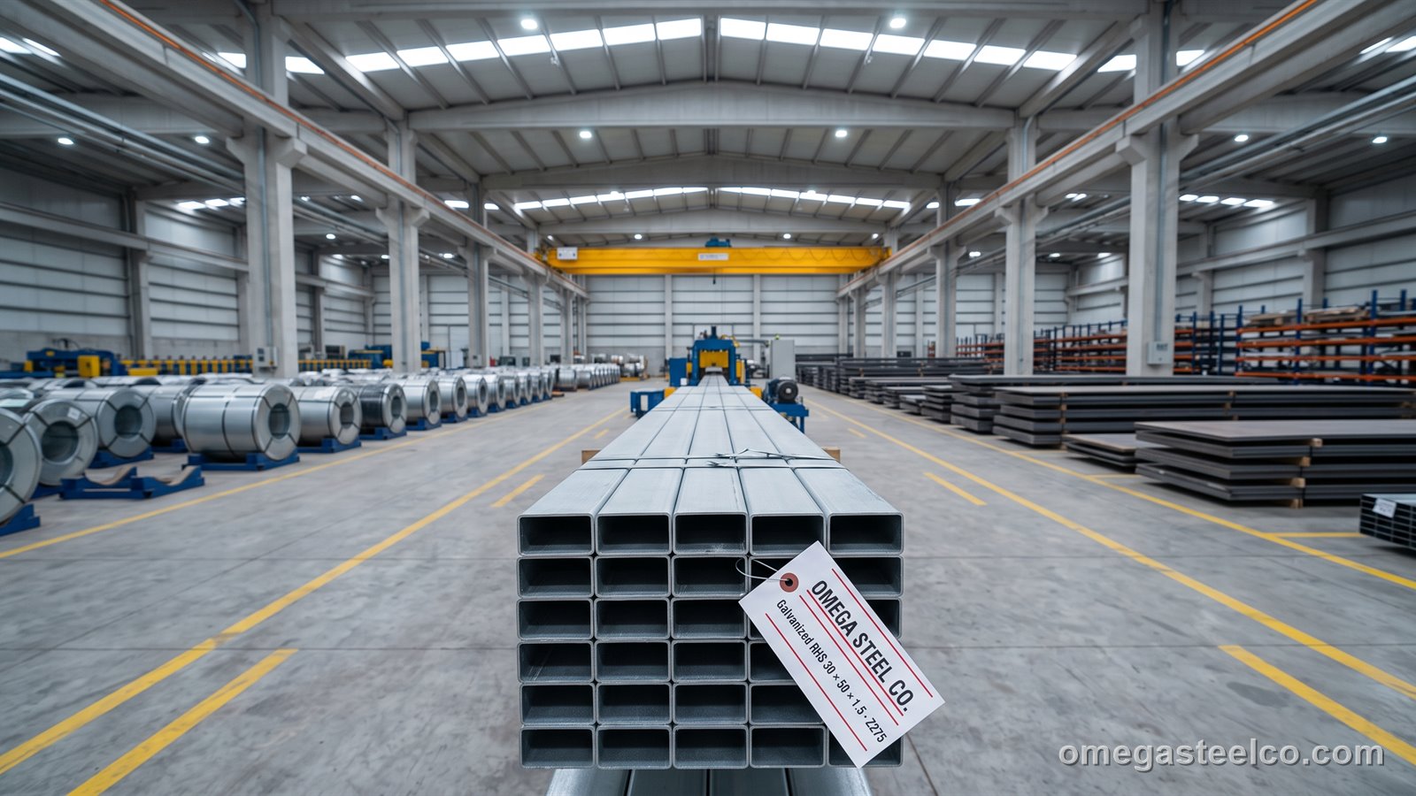 Galvanized rectangular tube — Omega Steel Co., Dilovası plant
