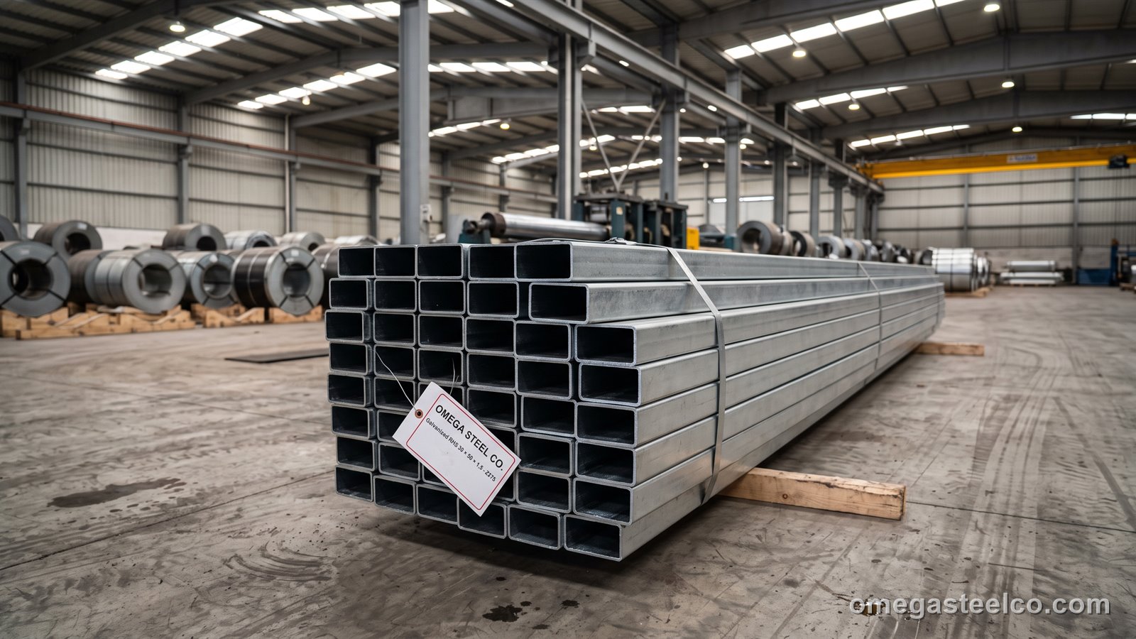 Оцинкованная прямоугольная труба — Omega Steel Co., завод в Диловасы