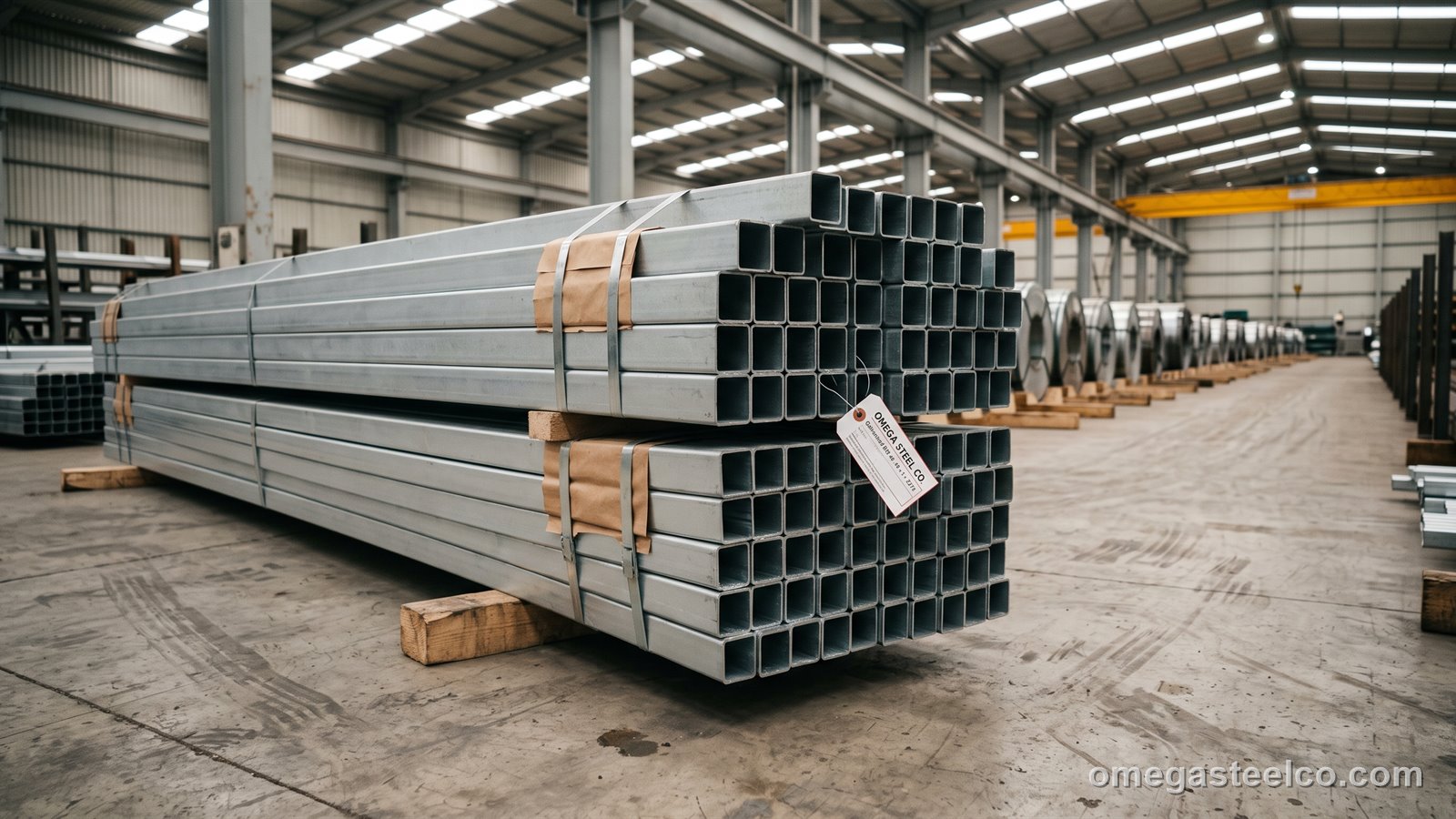 الماسورة المربعة المجلفنة — Omega Steel Co.، مصنع ديلوفاسي