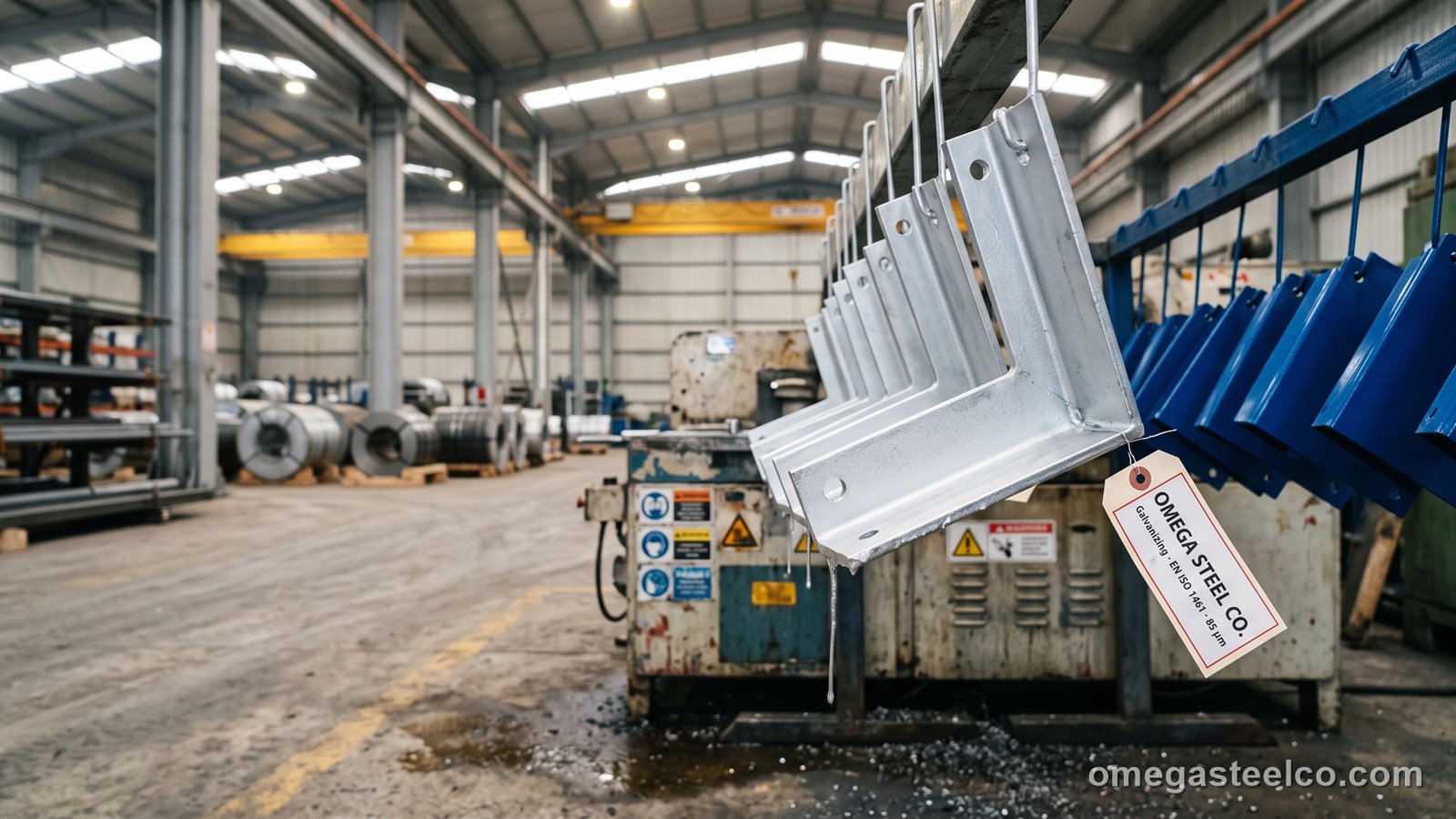 الجلفنة بالغمس الساخن والطلاء بالبودرة — Omega Steel Co.، مصنع ديلوفاسي