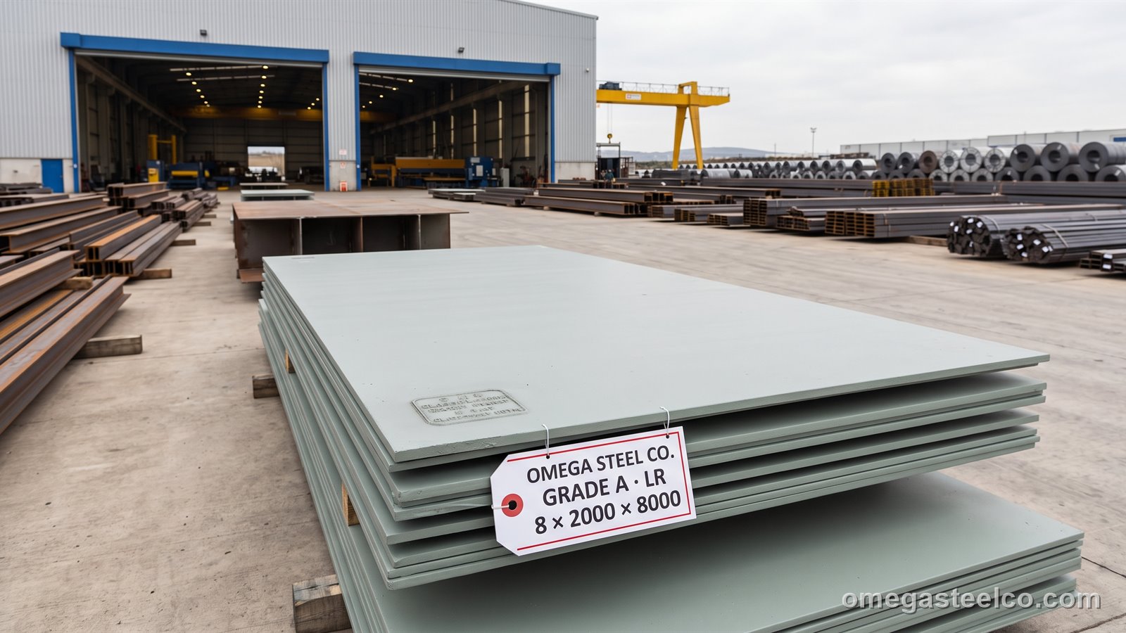 Grade A ship plate — Omega Steel Co., Dilovası plant