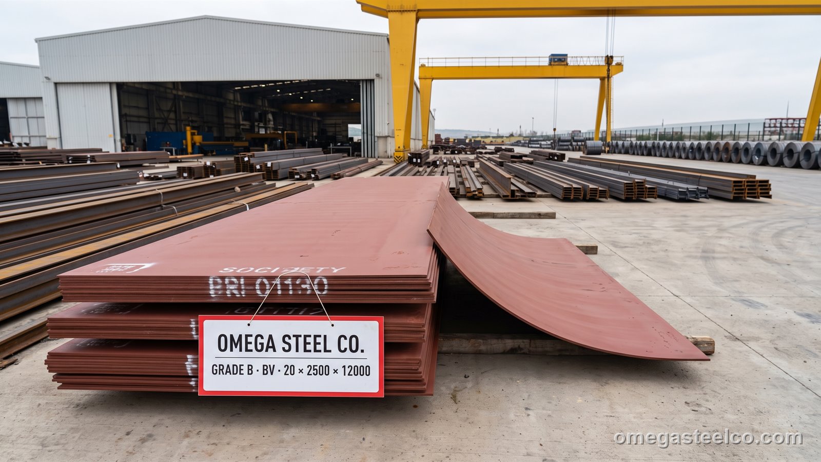 Grade B ship plate — Omega Steel Co., Dilovası plant