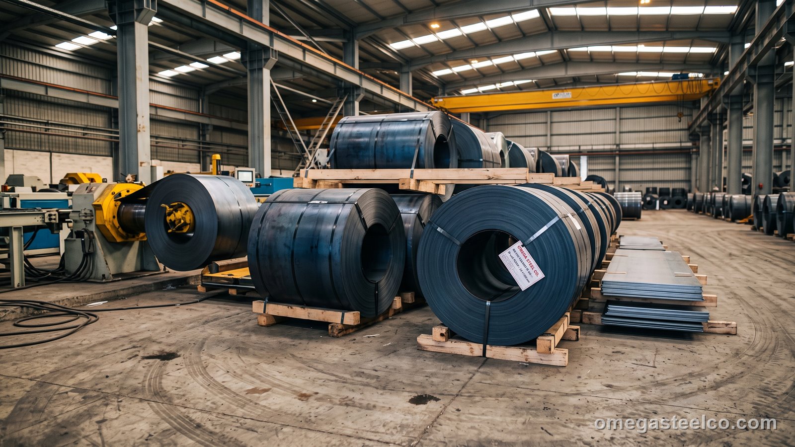 Bobina y chapa laminada en caliente — Omega Steel Co., planta de Dilovası