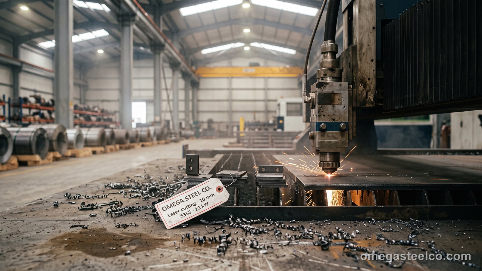 القصّ بالليزر الليفي — Omega Steel Co.، مصنع ديلوفاسي