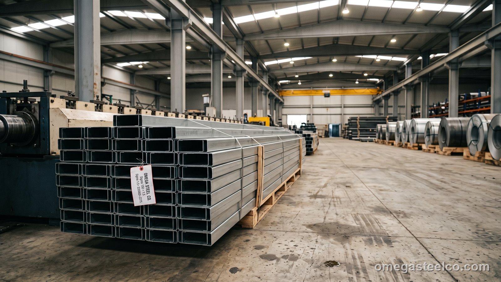 Omega-, Sigma- und M-Leichtprofile — Omega Steel Co., Werk Dilovası