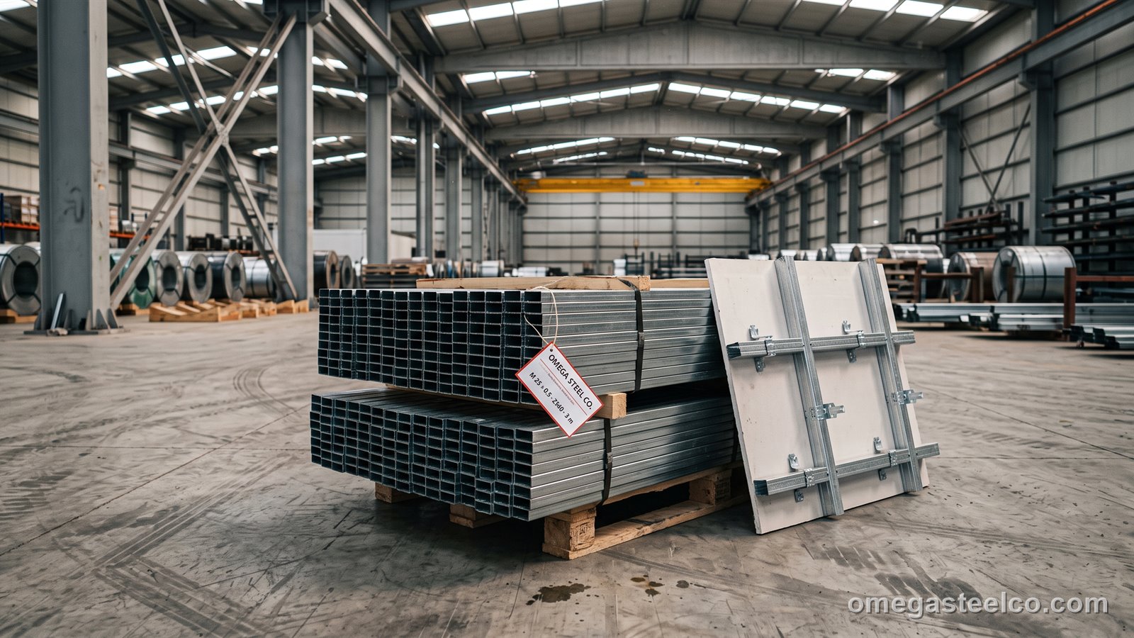 مقاطع M (حوامل الألواح) — Omega Steel Co.، مصنع ديلوفاسي