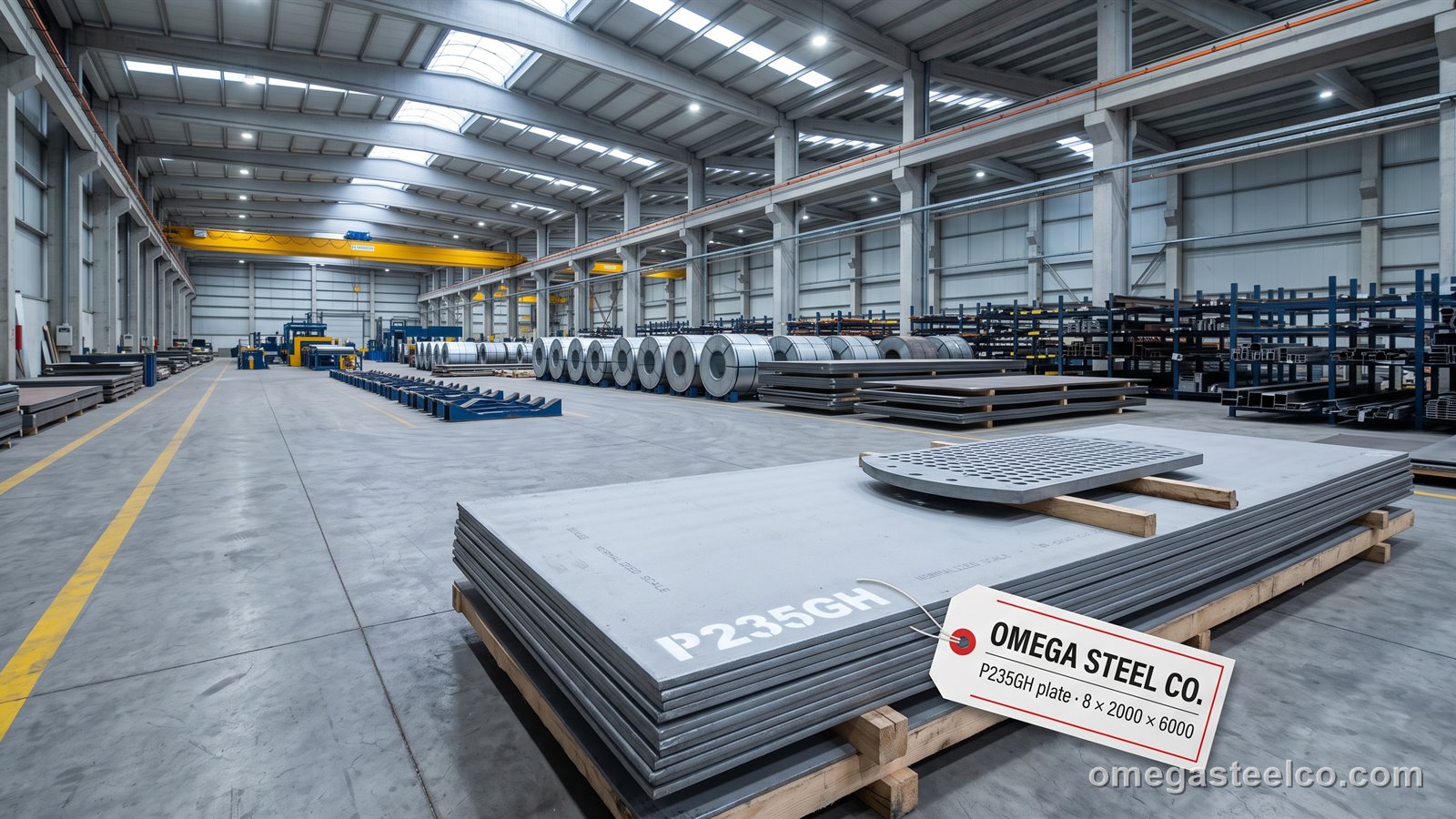 P235GH steel plate — Omega Steel Co., Dilovası plant