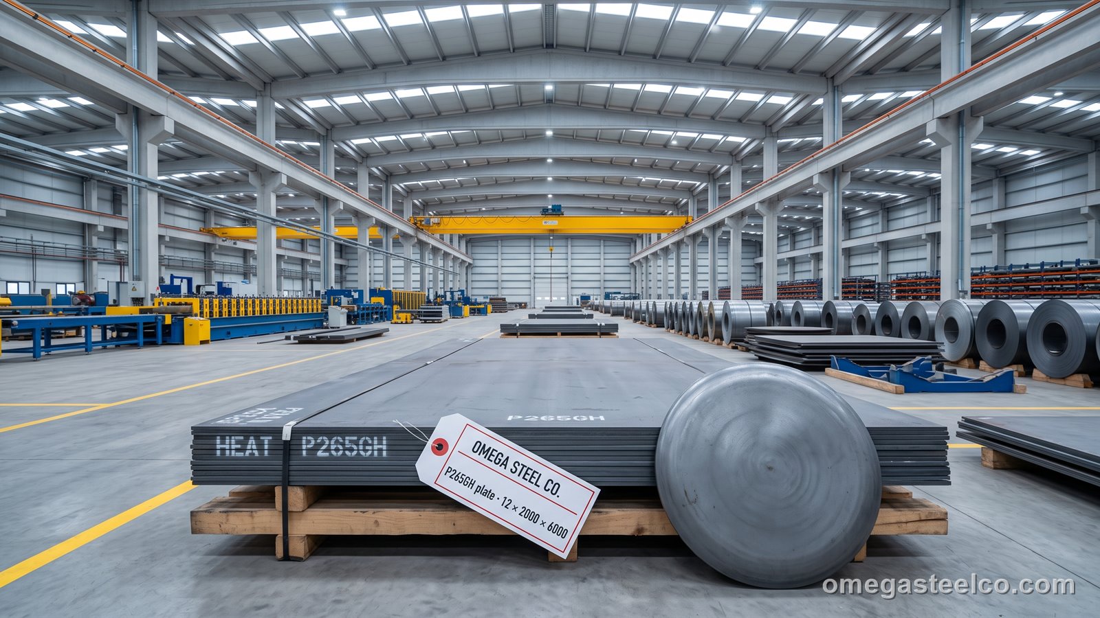 P265GH steel plate — Omega Steel Co., Dilovası plant