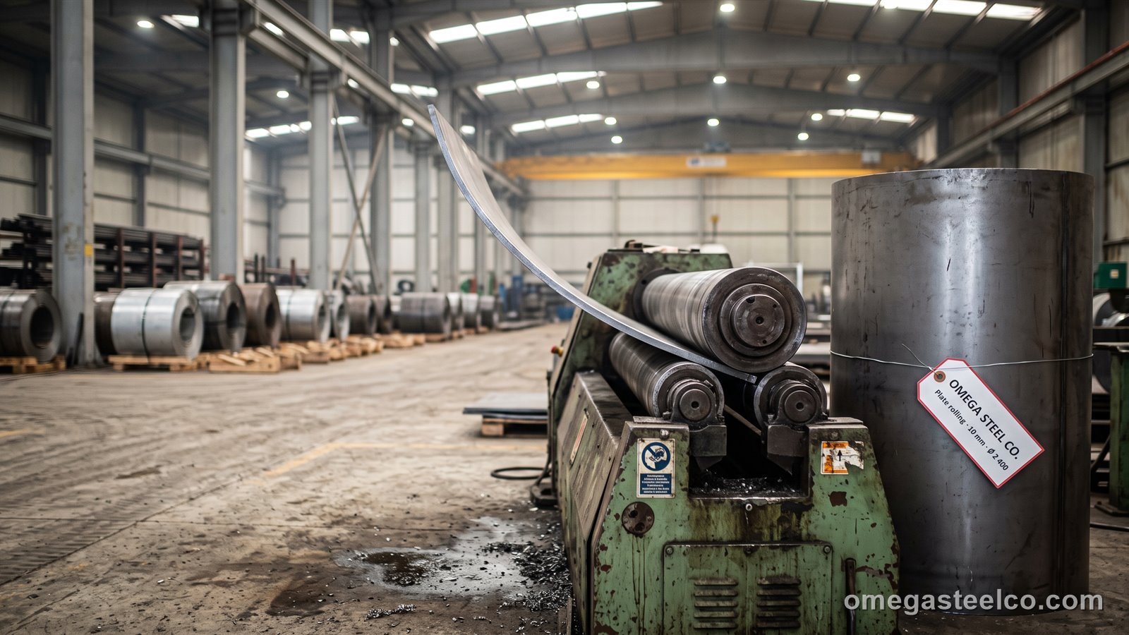 Plate rolling — cylinders and cones — Omega Steel Co., Dilovası plant