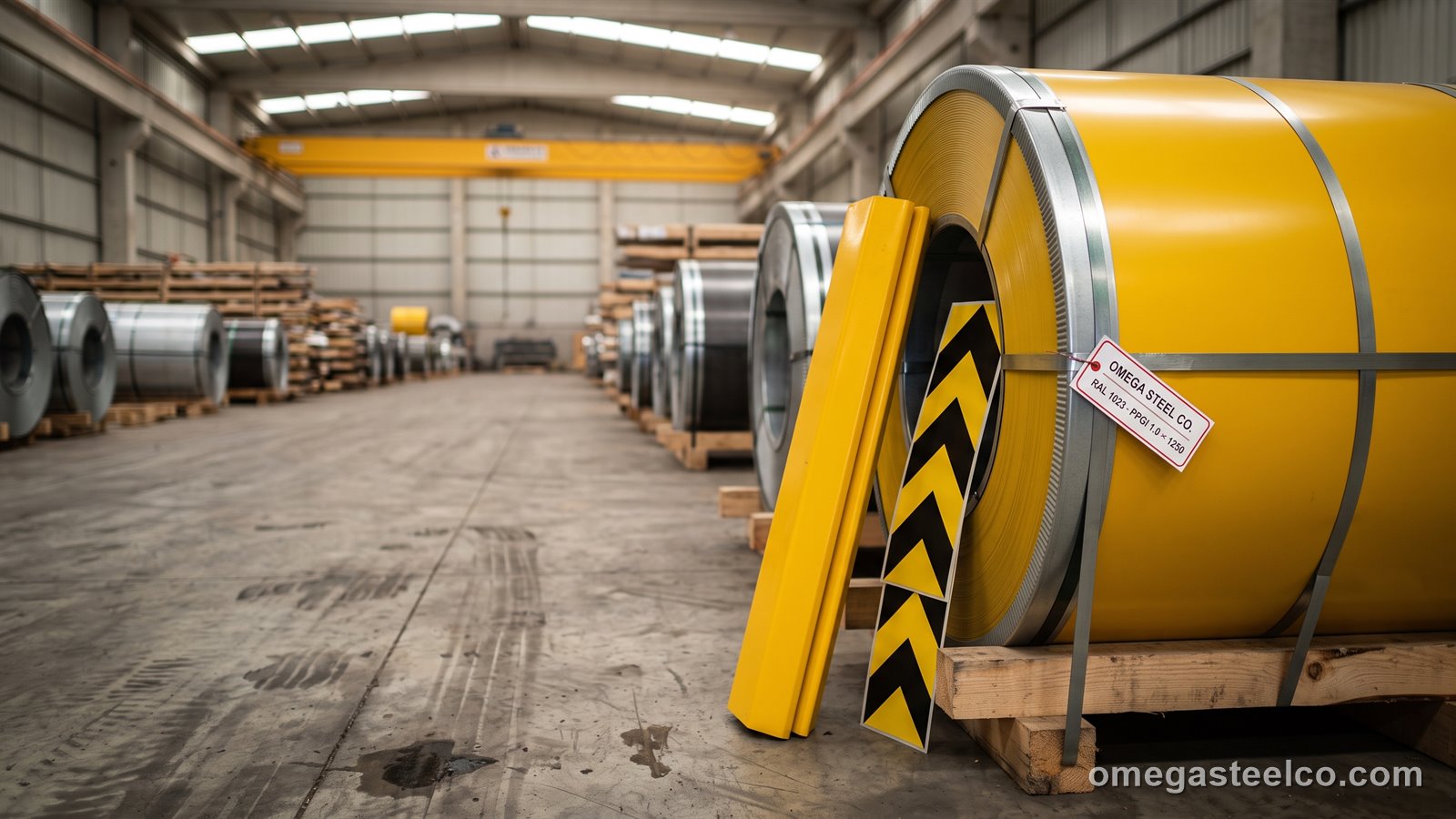 RAL 1023 PPGI-Blech — Omega Steel Co., Werk Dilovası
