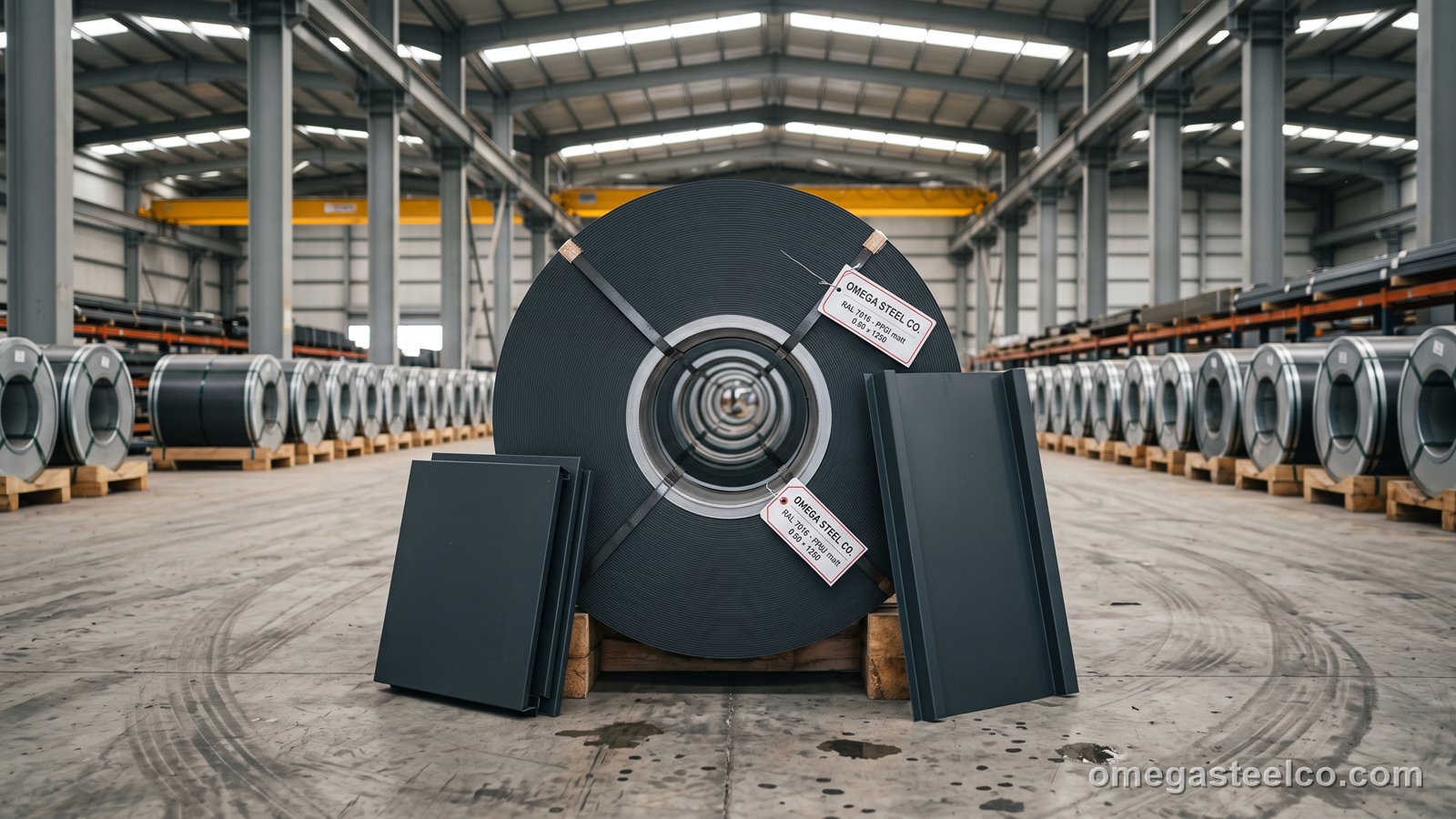 RAL 7016 PPGI-Blech — Omega Steel Co., Werk Dilovası