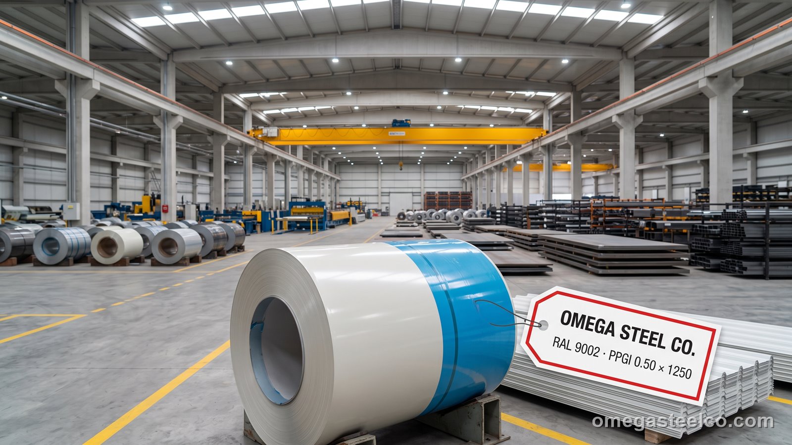 RAL 9002 PPGI sheet — Omega Steel Co., Dilovası plant