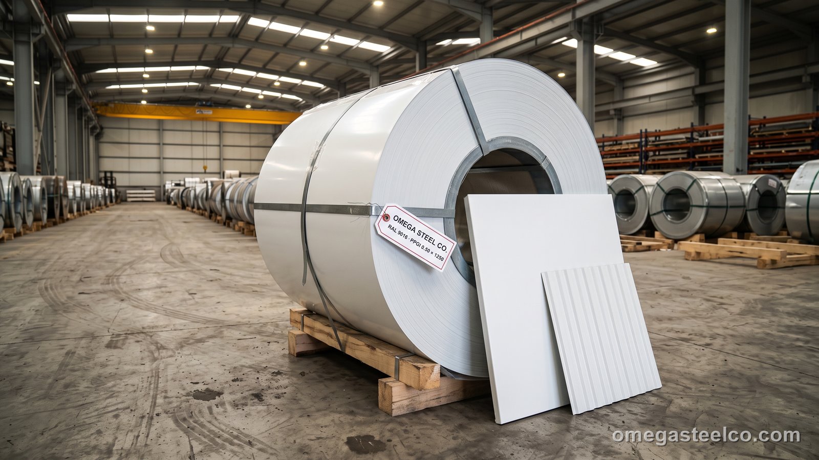 RAL 9016 PPGI-Blech — Omega Steel Co., Werk Dilovası