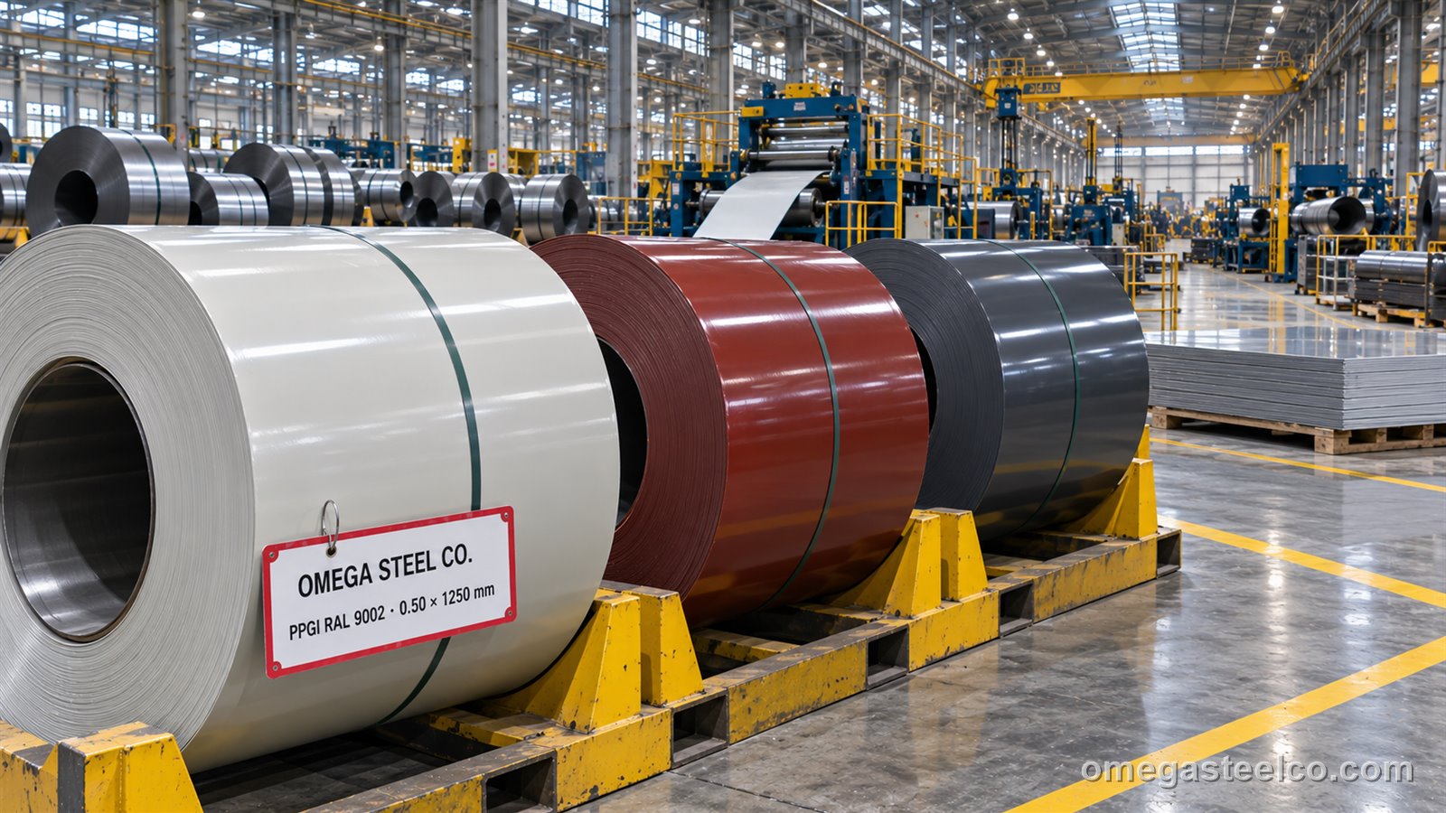 Pre-painted galvanized (PPGI) — Omega Steel Co., Dilovası plant