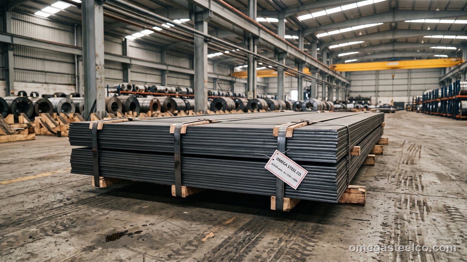 Chapa S235JR (chapa MS) — Omega Steel Co., planta de Dilovası