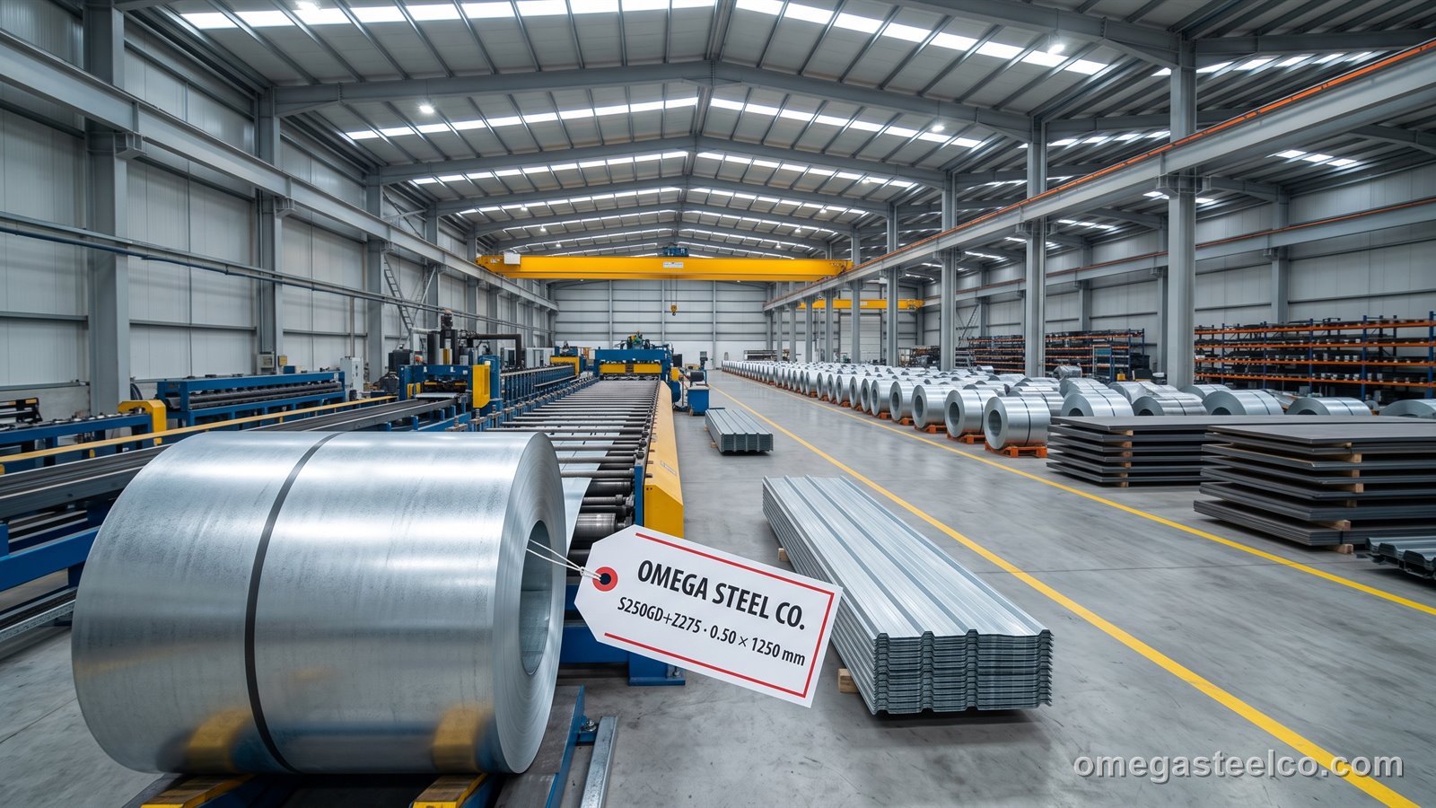 S250GD galvanized steel — Omega Steel Co., Dilovası plant
