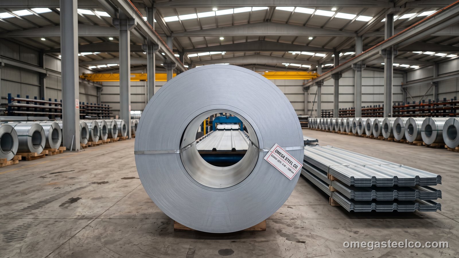 فولاذ مجلفن S250GD — Omega Steel Co.، مصنع ديلوفاسي