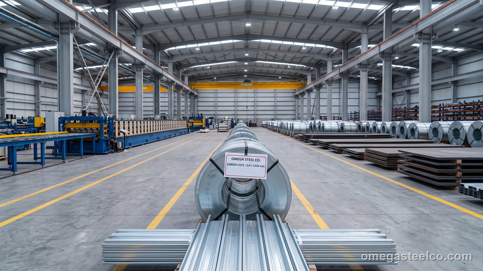 S280GD galvanized steel — Omega Steel Co., Dilovası plant