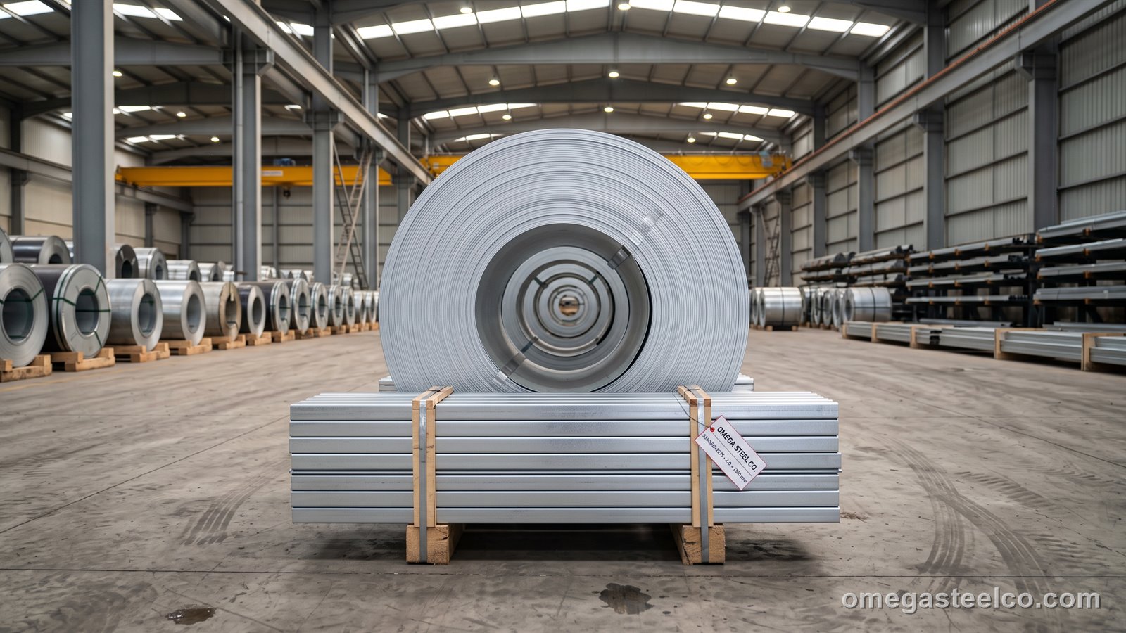 فولاذ مجلفن S280GD — Omega Steel Co.، مصنع ديلوفاسي