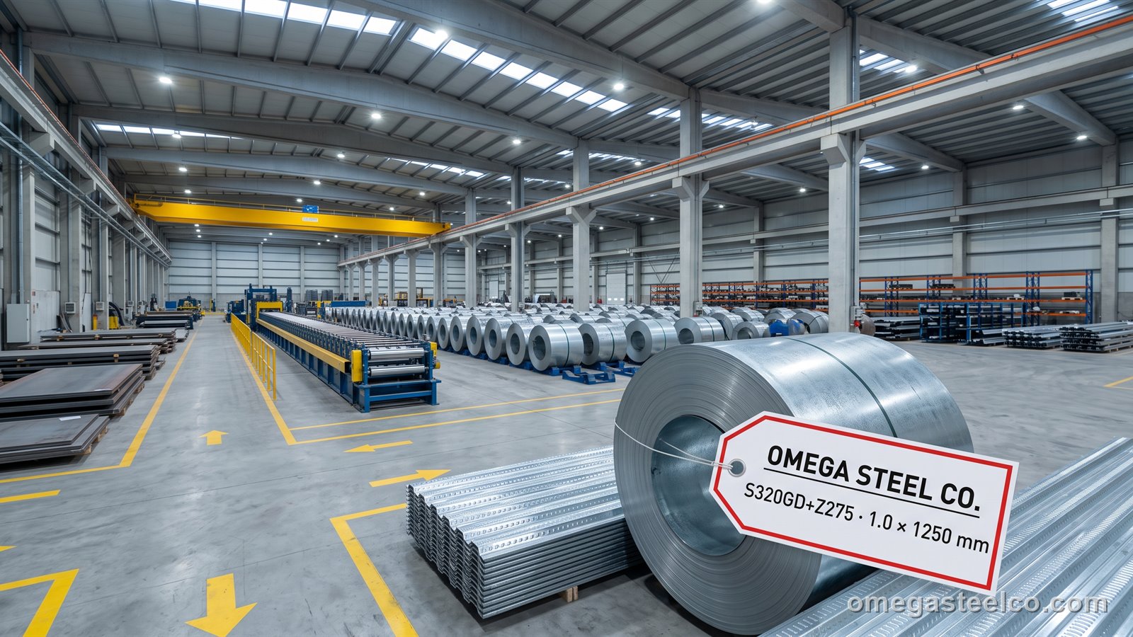 S320GD galvanized steel — Omega Steel Co., Dilovası plant